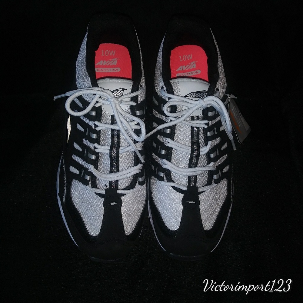 AVIA Elevate Wide  WWAI 28ES017 Black/White Sz10w